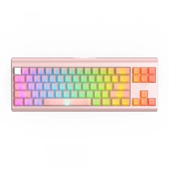 Tastatura Gaming HAVIT KB896L, RGB, 1.2m, Roz