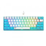 Tastatura Gaming HAVIT KB903L, RGB, 1.8m, Albastra Alba