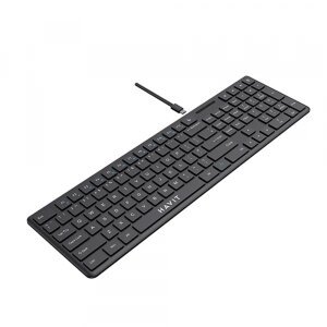 Tastatura Wired USB HAVIT KB252, USB-C, 1.5m, Neagra