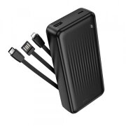 Baterie Externa Borofone  BJ79 Clever, 20000mAh, 10W, 1 x Lightning - 1 x USB-A - 1 x USB-C, Neagra