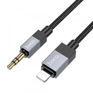 Cablu Audio Lightning - 3.5mm HOCO UPA32A, 1m, Negru 