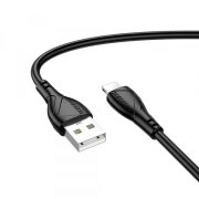 Cablu Date si Incarcare USB-A - Lightning Borofone BX121 Energy, 18W, 1m, Negru