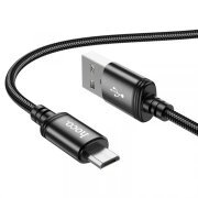 Cablu Date si Incarcare USB-A - microUSB HOCO X89, 18W, 1m, Negru 