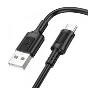 Cablu Date si Incarcare USB-A - USB-C Borofone BX111 Feliz, 20W, 1m, Negru
