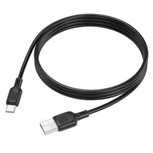 Cablu Date si Incarcare USB-A - USB-C Borofone BX113 Lenny, 18W, 1m, Negru