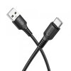 Cablu Date si Incarcare USB-A - USB-C Borofone BX116 Certain, 18W, 1m, Negru