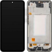 Display cu Touchscreen MP compatibil cu Samsung Galaxy A36 A366, cu Rama, Versiune OLED, Negru 