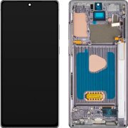 Display cu Touchscreen MP compatibil cu Samsung Galaxy Note 20 N980, cu Rama, Versiune OLED, Negru 