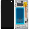 Display cu Touchscreen MP compatibil cu Samsung Galaxy S10+ G975, cu Rama, Negru 