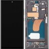 Display cu Touchscreen MP compatibil cu Samsung Galaxy S23 Ultra S918, cu Rama, Versiune OLED, Negru 