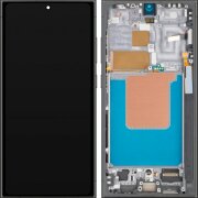 Display cu Touchscreen MP compatibil cu Samsung Galaxy S24 Ultra S928, cu Rama, Versiune OLED, Negru 