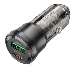Incarcator Auto Borofone BZ25 Journey, 38W, 3A, 1 x USB-A - 1 x USB-C, Negru