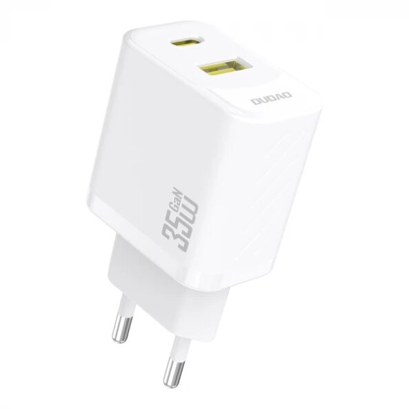 Incarcator Retea Dudao A27 Max, 35W, 1 x USB-A - 1 x USB-C, Alb 