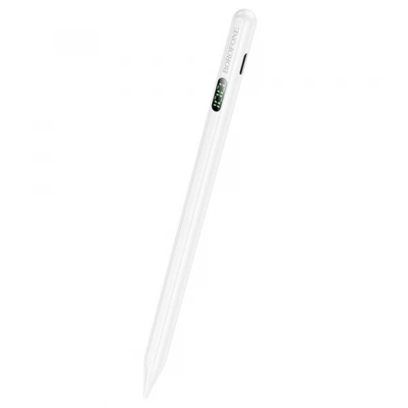 Touch Pen Borofone BG101 pentru Apple iPad Series, Versiune Activ, Alb