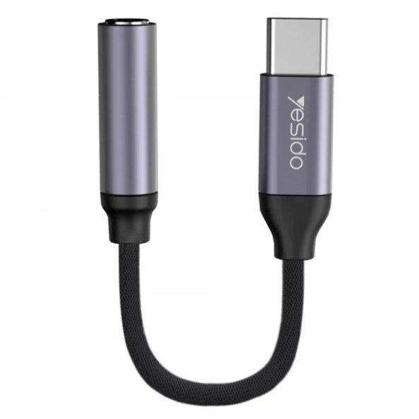 Adaptor Audio USB-C - 3.5mm Yesido YAU19, Negru