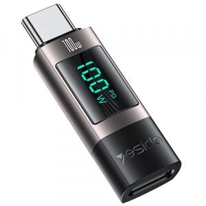 Adaptor Date si Incarcare USB-C - USB-C Yesido GS24, Gri