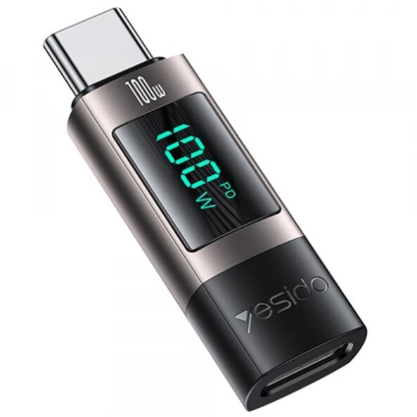 Adaptor Date si Incarcare USB-C - USB-C Yesido GS24, Gri