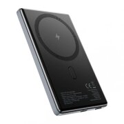 Baterie Externa Wireless Allity. APB-300, 5000mAh, 20W, PD + FQI, 1 x QI - 1 x USB-C, Gri 