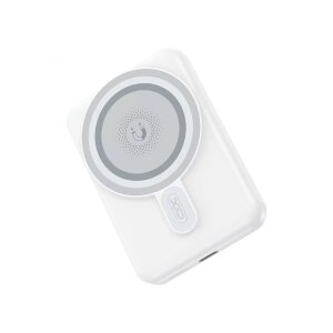 Baterie Externa Wireless XO Design PR264, 10000mAh, 20W, PD + QI, 1 x USB-C, Alba 