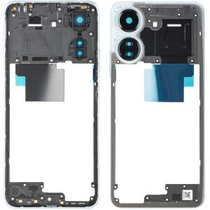 Carcasa Mijloc Xiaomi Redmi 13C, Alba (Glacier White), Service Pack 560003C3UA00 