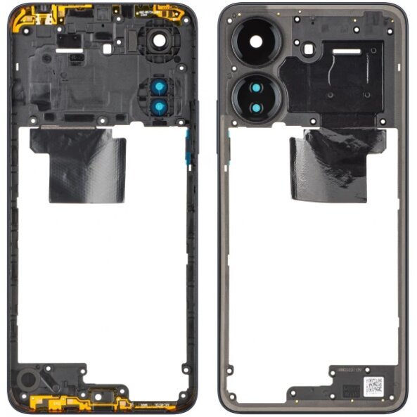 Carcasa Mijloc Xiaomi Redmi 13C, Neagra (Midnight Black), Service Pack 560005C3UA00 