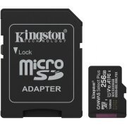 Card Memorie microSDXC Kingston Canvas Select Plus Android A1, 256Gb, Clasa 10 / UHS-1 U1, Cu Adaptor SDCS3/256GB 
