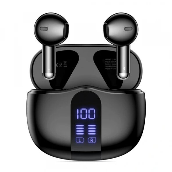 Handsfree Bluetooth Tech-Protect Ultraboost Core G2, TWS, Negru 