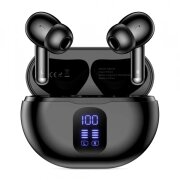 Handsfree Bluetooth Tech-Protect Ultraboost Pro G2, TWS, Negru 