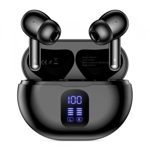 Handsfree Bluetooth Tech-Protect Ultraboost Pro G2, TWS, Negru 