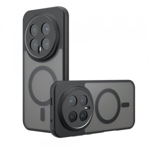 Husa MagSafe pentru Honor Magic8 Pro, Techsuit, PureFrost, Neagra Satinata