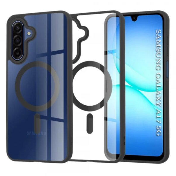 Husa MagSafe pentru Samsung Galaxy A17 4G / A17 5G, Techsuit, Pro, Neagra