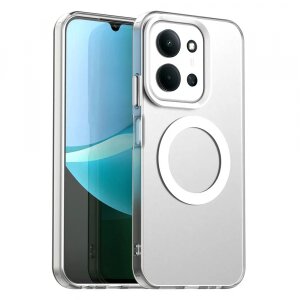 Husa MagSafe pentru Xiaomi Poco C85 4G / Redmi 15C 5G / 15C 4G, Techsuit, CandyCase, Alba