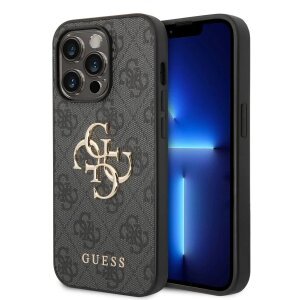 Husa pentru Apple iPhone 15 Pro, Guess, 4G Metal Logo, Neagra