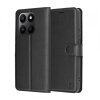 Husa pentru Honor 400 Smart 4G / X7d 4G / 400 Smart 5G, Techsuit, Leather Folio, Neagra