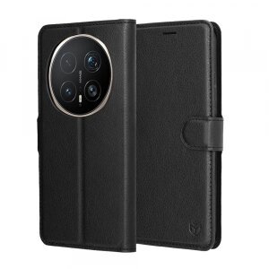 Husa pentru Honor Magic8 Pro, Techsuit, Leather Folio, Neagra