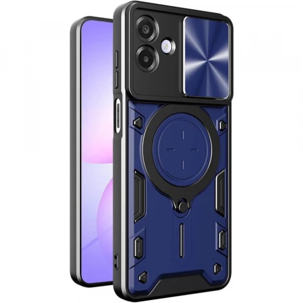 Husa pentru Samsung Galaxy A07 4G A075, Techsuit, CamGuard Pro, Albastra