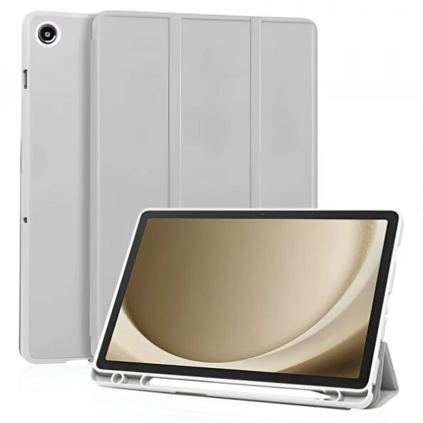 Husa pentru Samsung Galaxy Tab A11+ / Tab A9+, Techsuit, Flex Trifold, Gri
