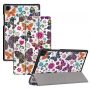 Husa pentru Samsung Galaxy Tab A11 / Tab A9, Techsuit, FoldPro Butterfly New Model, Multicolor