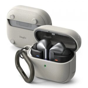 Husa Ringke Onyx pentru Samsung Galaxy Buds 3 Pro / Buds 3, Gri