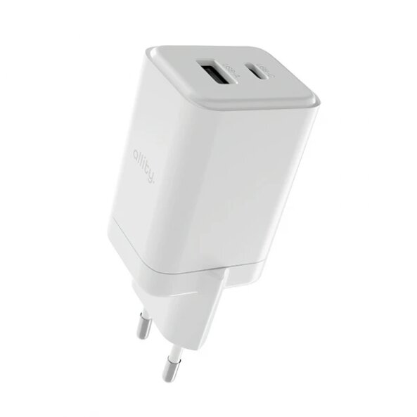 Incarcator Retea Allity. ATC-01-45WCC Fast, 45W, 3A, 1 x USB-A - 1 x USB-C, Alb
