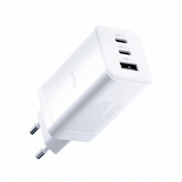 Incarcator Retea Allity. ATC-01-65WACC Fast, 65W, 3.25A, 1 x USB-A - 2 x USB-C, Alb 