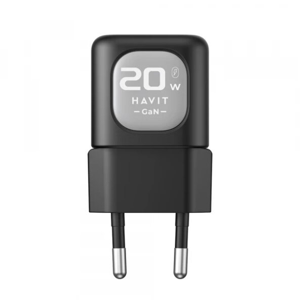 Incarcator Retea HAVIT UC220, 20W, 3A, 1 x USB-A - 1 x USB-C, Negru Gri