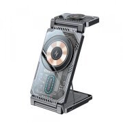 Incarcator Retea Wireless Yesido DS25 3in1, 15W, 1.67A, Negru