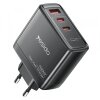 Incarcator Retea Yesido YC142, 100W, 5A, 1 x USB-A - 2 x USB-C, Negru