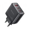 Incarcator Retea Yesido YC144, 65W, 3.25A, 1 x USB-A - 2 x USB-C, Negru