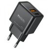 Incarcator Retea Yesido YC64, 30W, 3A, 1 x USB-A - 1 x USB-C, Negru