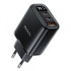 Incarcator Retea Yesido YC69 Display, 30W, 3A, 1 x USB-A - 2 x USB-C, Negru