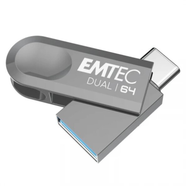 Memorie Externa USB-A 3.2 / USB-C Emtec D280 Dual, 64Gb ECMMD64GD28 