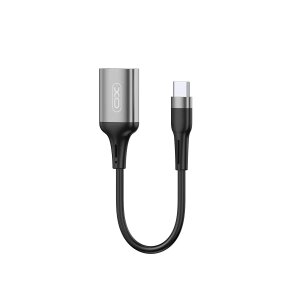 Adaptor OTG USB-C - USB-A XO Design NB201, 0.15m, Negru 