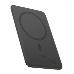 Baterie Externa Wireless Baseus PicoGo AM41, 5000mAh, 20W, PD + FQI, 1 x QI - 1 x USB-C, Neagra 